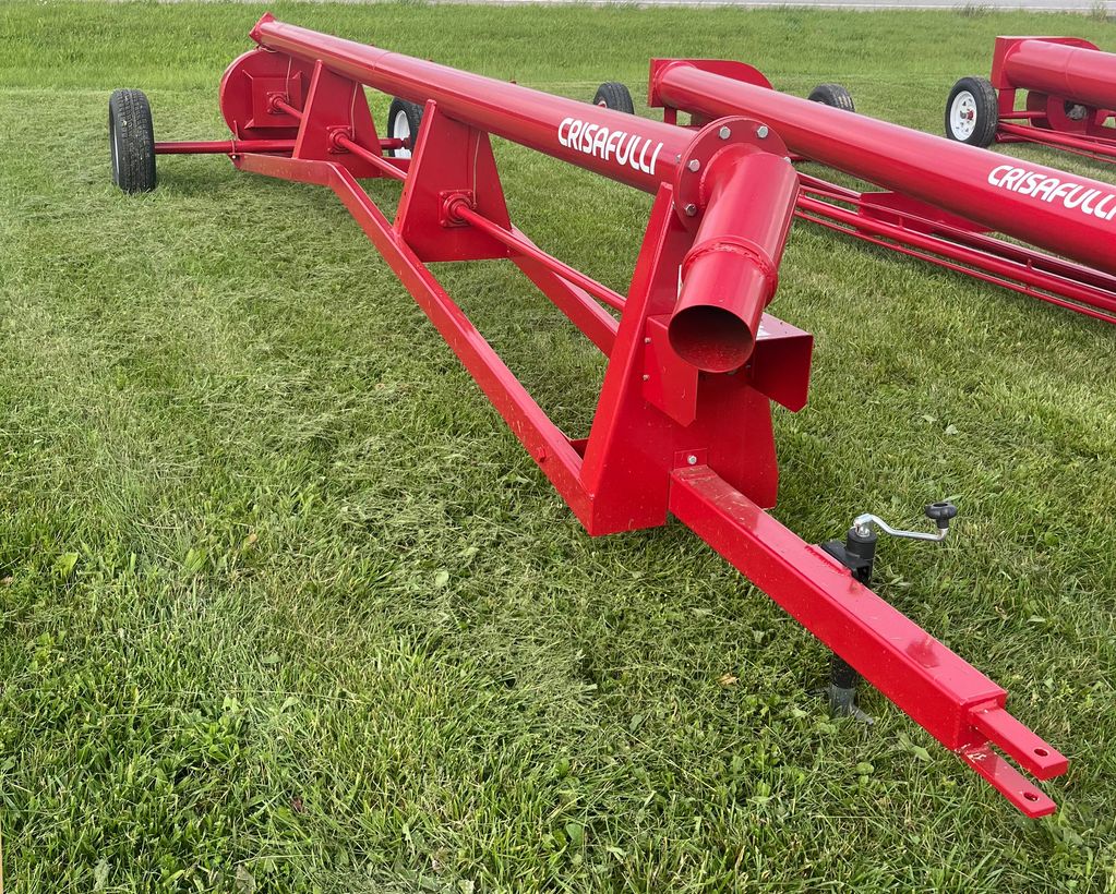 Red Crissafulli pump in a green yard along Highway 7 near Clinton, Missouri
