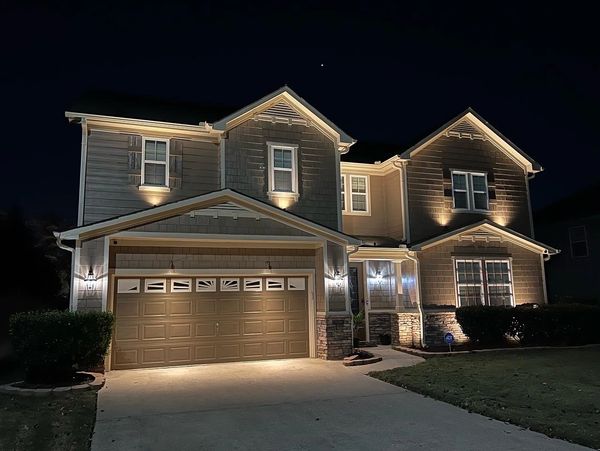 Dimmable LED Up Lights, 2700k temperature, Atlanta, Georgia, KS Outdoor Lighting. 