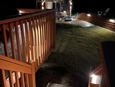 Deck and Step Lighting, Up Lights, Down Lights, KS Outdoor Lighting, Douglasville, Georgia
