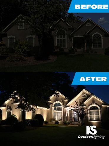 Before and After. Architectural Lighting. LED Lights. https://ksoutdoorlighting.us/