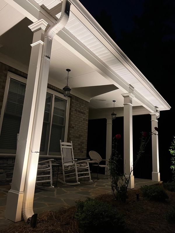 Porch up lights, led lighting, Douglasville, Georgia, KS Outdoor Lighting, KS Outdoor Lighting