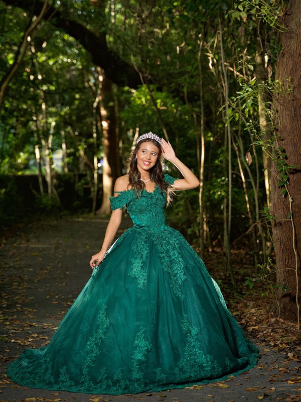 Princess and the Frog Quinceanera Theme Dress