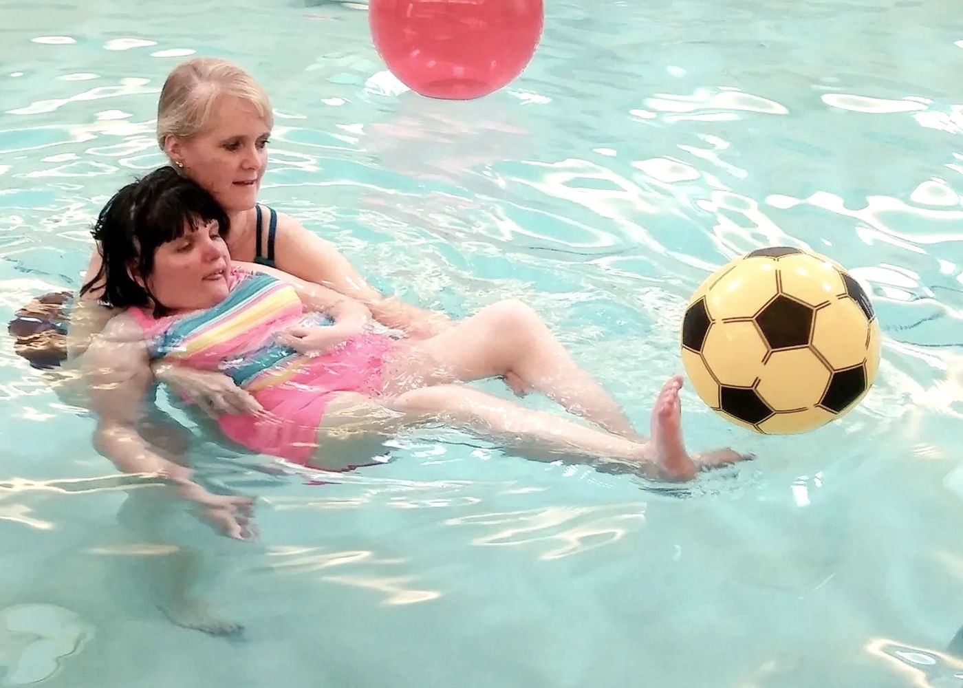 Physical Therapy for kids with pool fun!