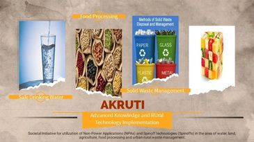 AKRUTI- Advanced Knowledge RUral Technology Implementation.
DAE Societal initiative.