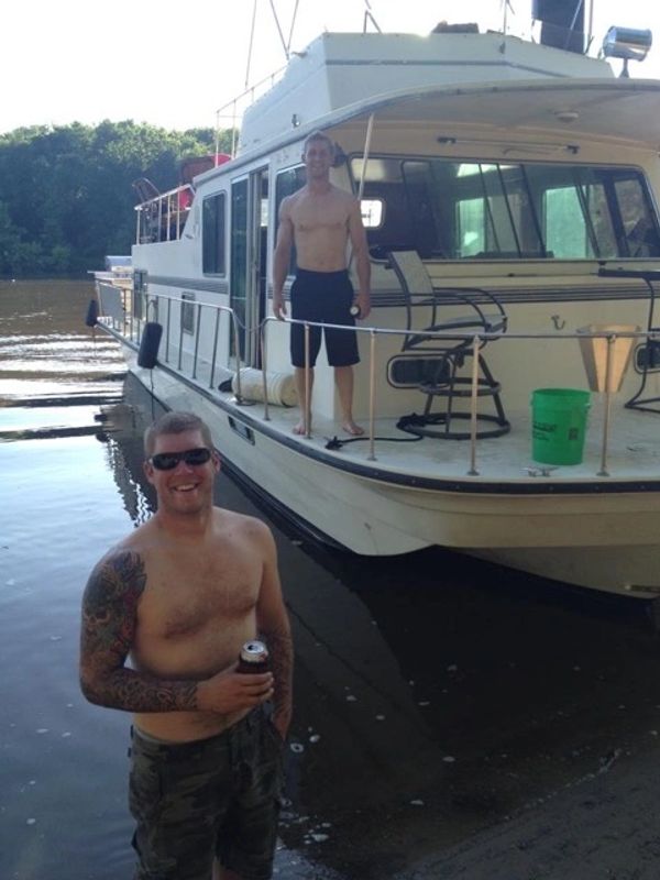 Where our passion for water really took off... Two brothers enjoying time on their houseboat on the 