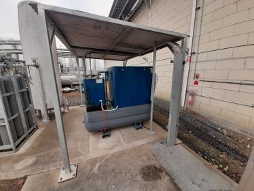 Air Compressor in a winery