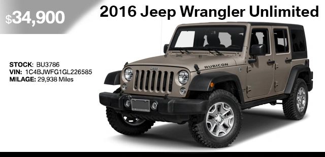 Pre-Owned 2916 Jeep Wrangler Unlimited
