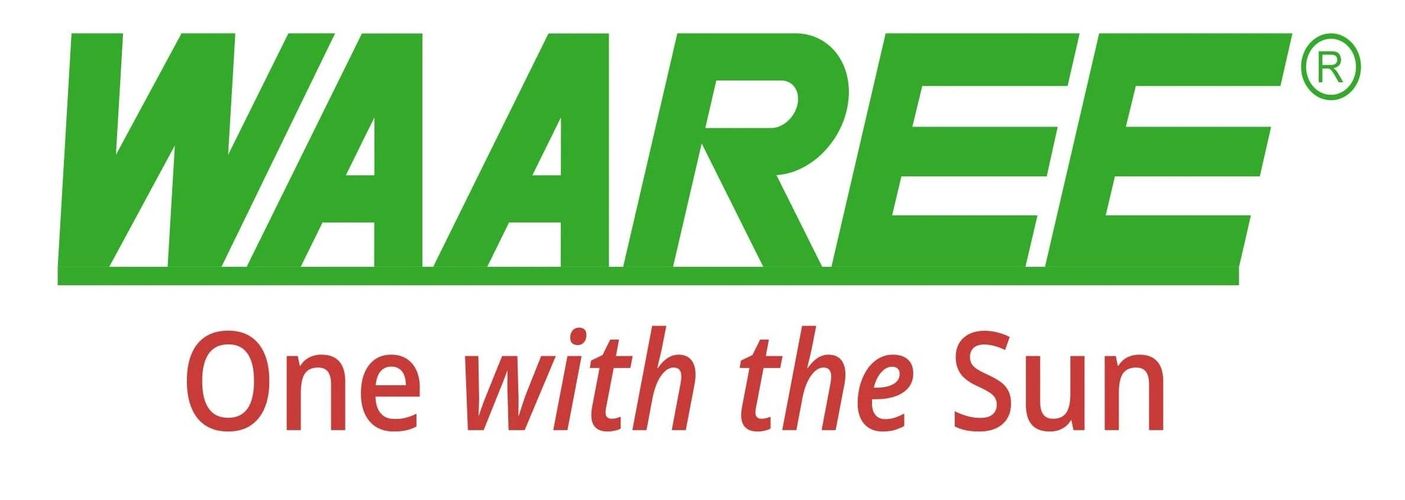 Green WAAREE logo with the tagline 'One with the Sun' in red.