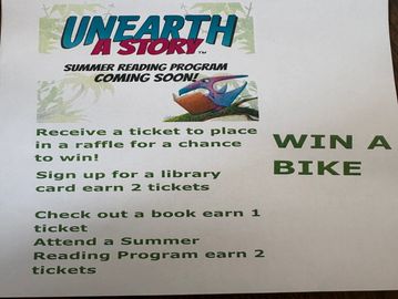 Join us at the library for a chance to win a bike!
