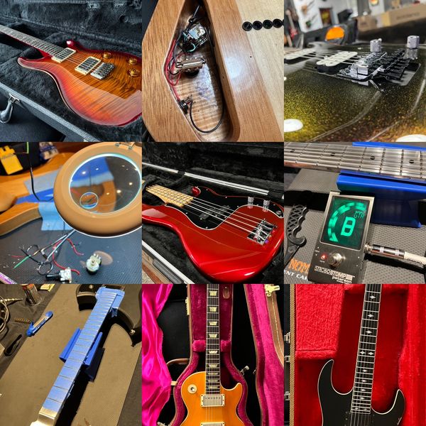 Guitar setup, inspection, intonation