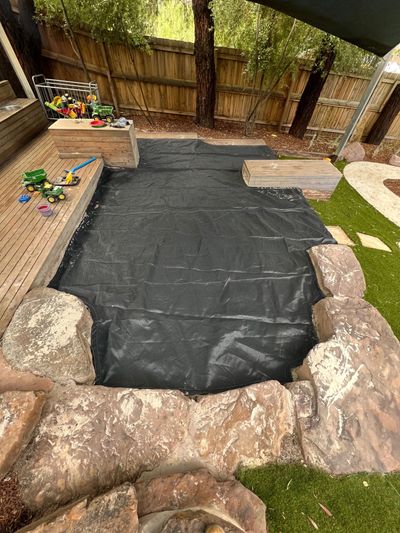 Custom sandpit cover