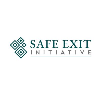 Logo of Safe Exit Initiative with geometric design.