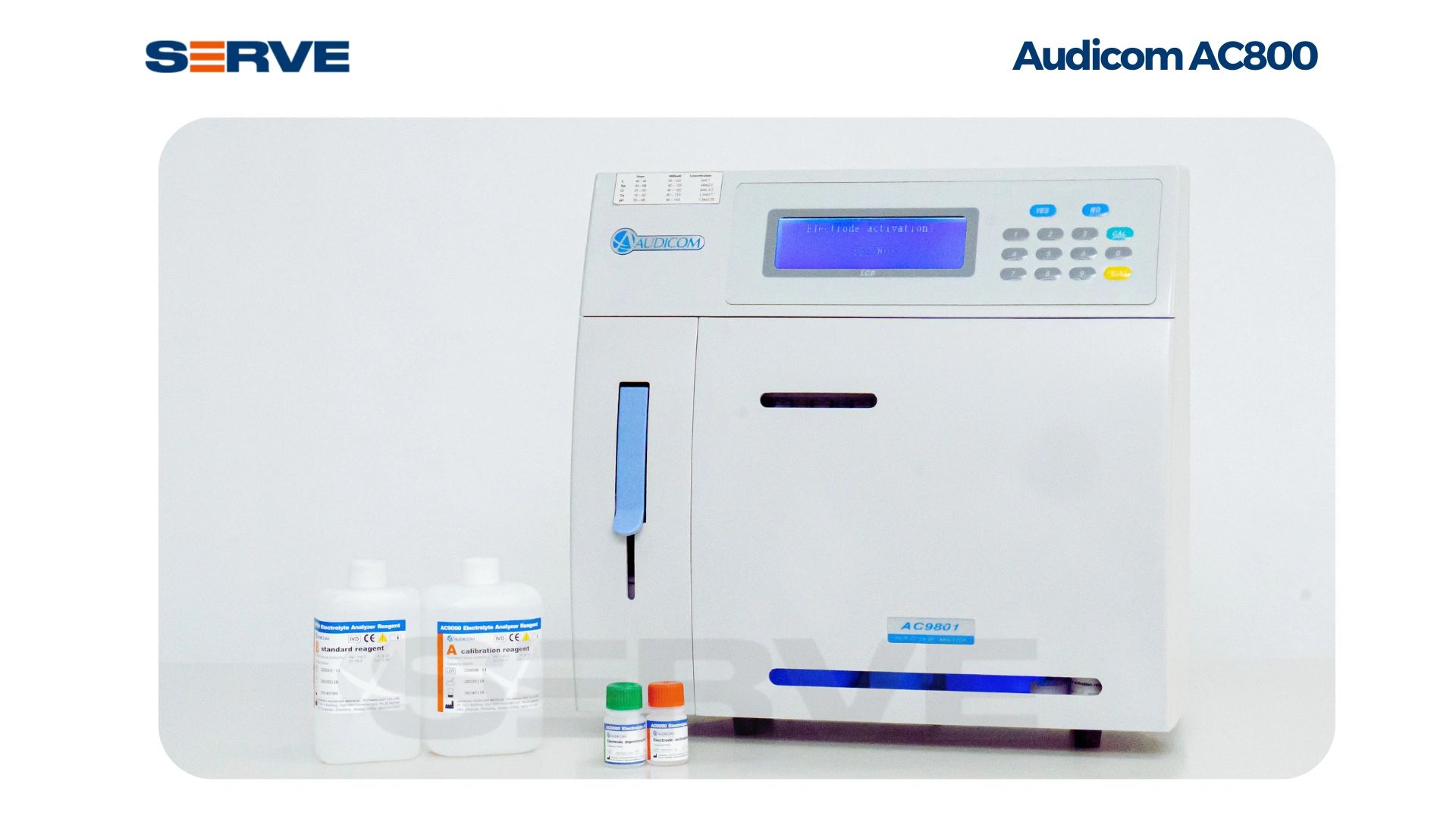 AUDICOM AC9800 automatic electrolyte analyzer