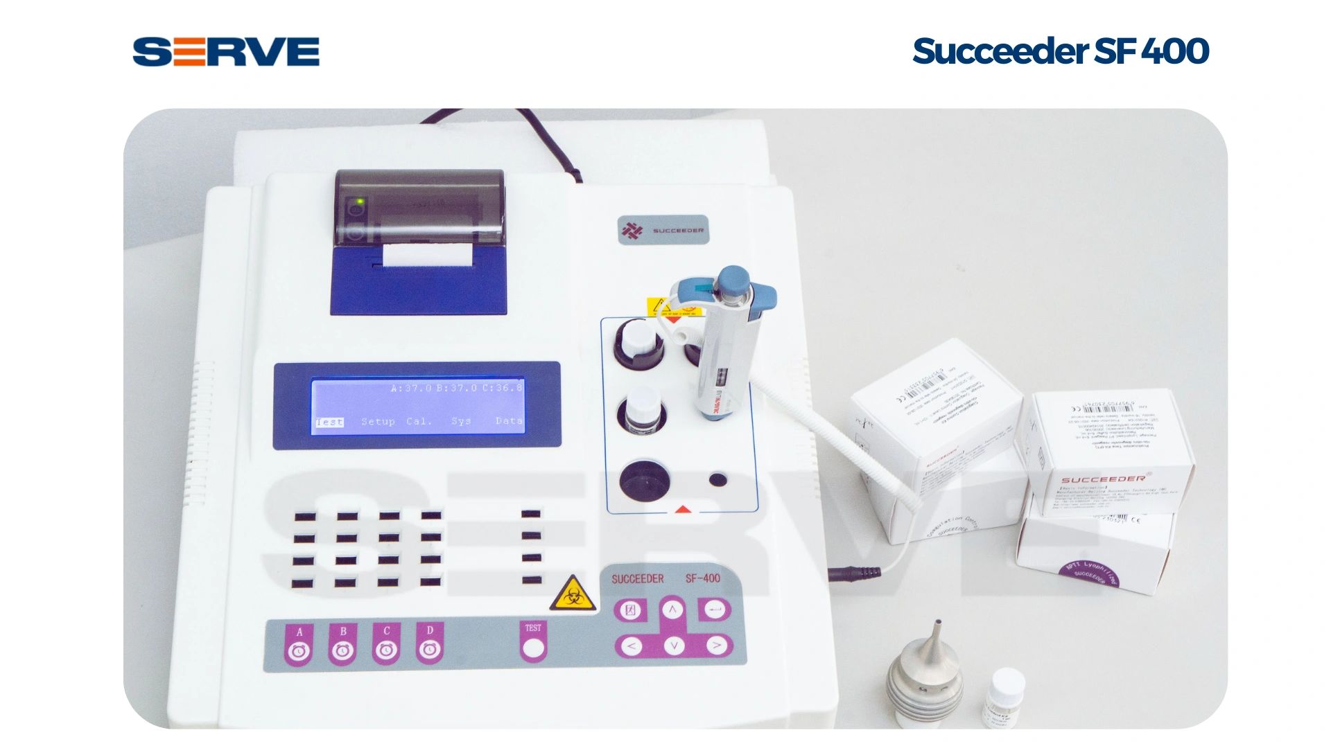 Succeeder SF-400 semi-automated coagulation analyzer