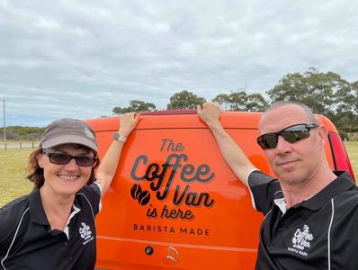 Mobile Coffee Van, husband & wife team