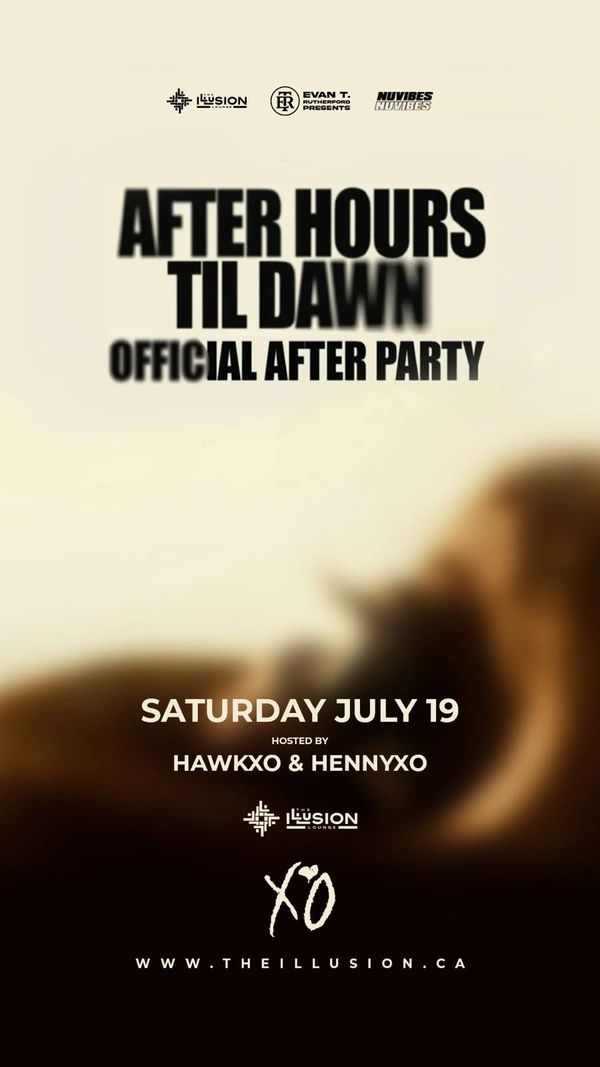 The Weeknd’s After Hours Til Dawn Official Afterparty. Hosted by XO inside The Illusion Lounge.