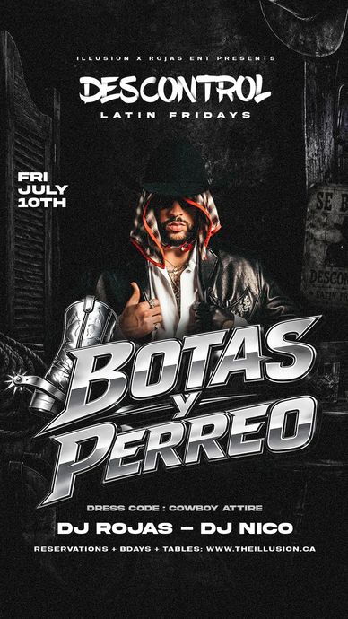 Edmonton’s biggest weekly Latin Party every Friday inside The Illusion Lounge.
