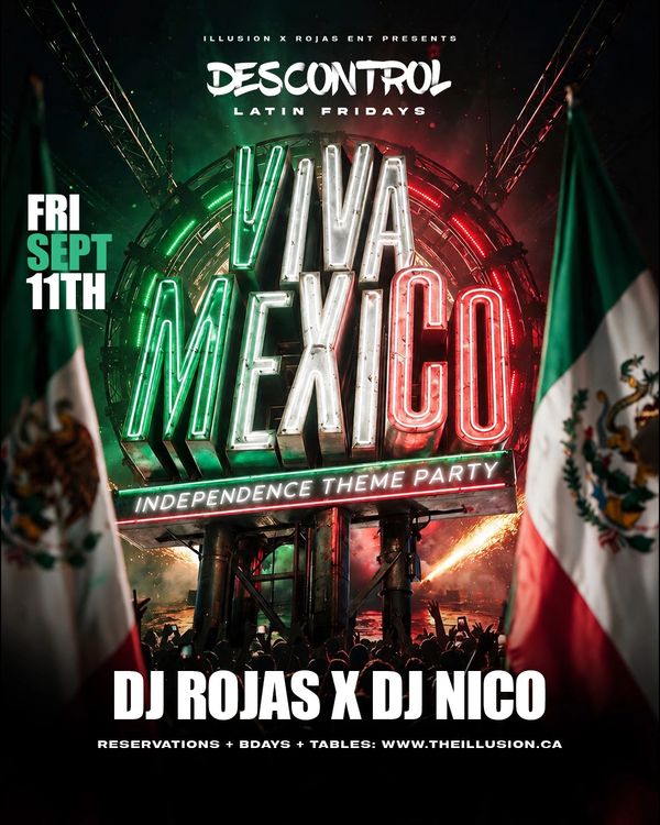 Edmonton’s biggest weekly Latin Party every Friday inside The Illusion Lounge. 