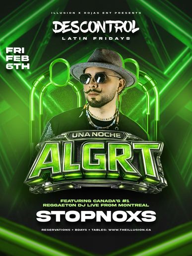 Edmonton’s biggest weekly Latin Party every Friday inside The Illusion Lounge. 