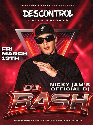 Edmonton’s biggest weekly Latin Party every Friday inside The Illusion Lounge. 