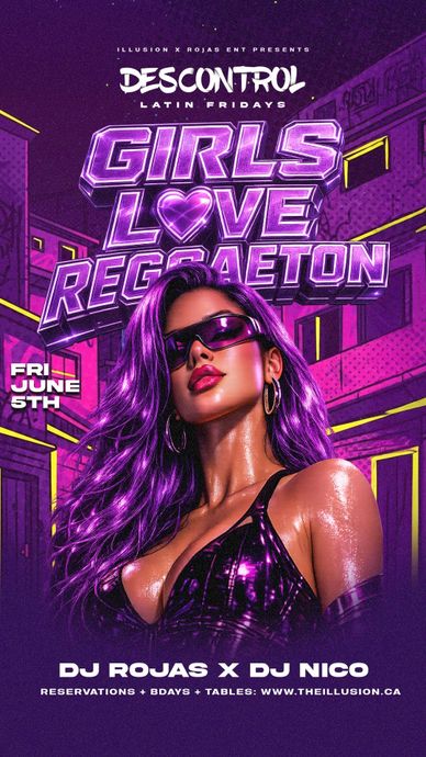 Edmonton’s biggest weekly Latin Party every Friday inside The Illusion Lounge.