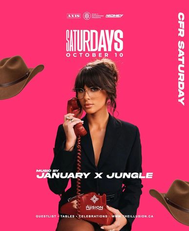 Edmonton’s biggest weekly Party every Saturday inside The Illusion Lounge. Open format Music.