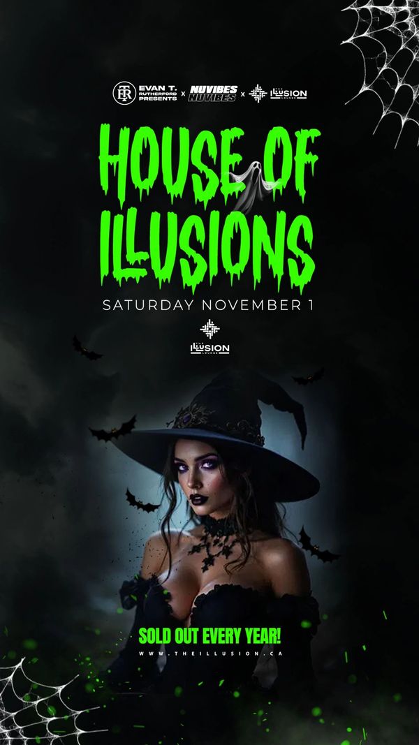 Edmonton’s Best and Biggest Halloween Party 2025 inside The Illusion Lounge. Sold Out Every Year! 