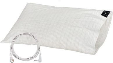 Grounding Pillowcase with Grounding Cord - Materials Organic Cotton and Silver Fiber