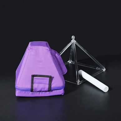 Crystal Singing Pyramid With Carrying Case 