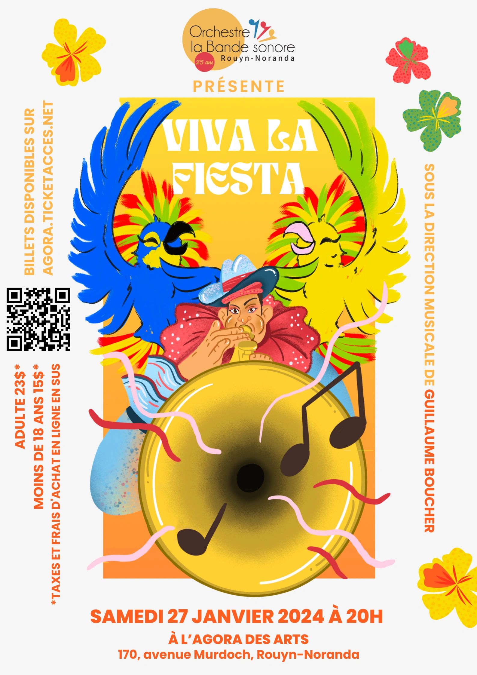 Affiche du concert Viva la Fiesta - 27 janvier 2024
