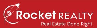 Rocket Realty logo with a rocket icon and tagline.
