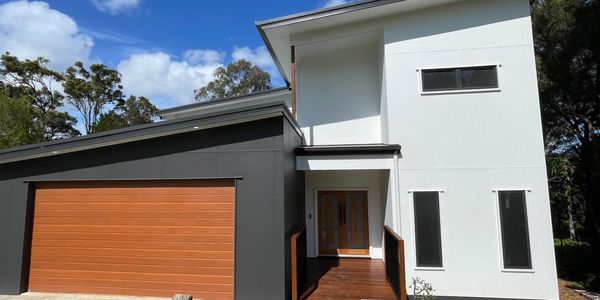 Bay Island painting company finished painting of  this amazing new build on Macleay island