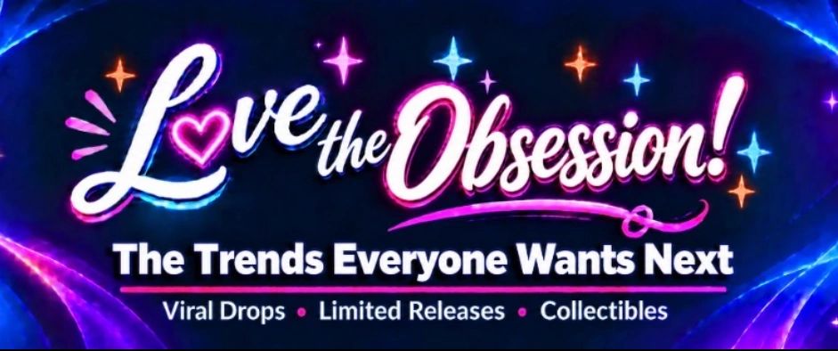 Love the Obsession promotional text with vibrant background.
