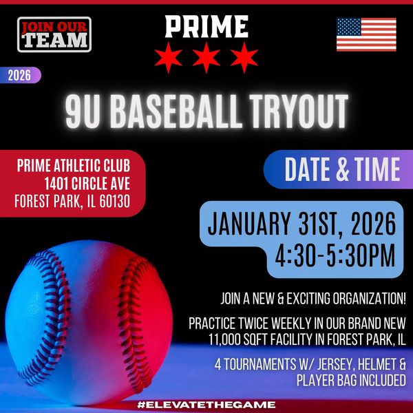 Prime 9U Travel Baseball Tryouts