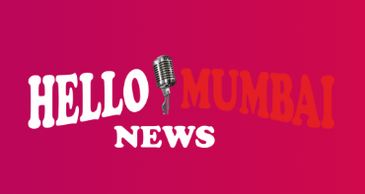 Logo of Hello Mumbai News with a microphone icon on a red background.