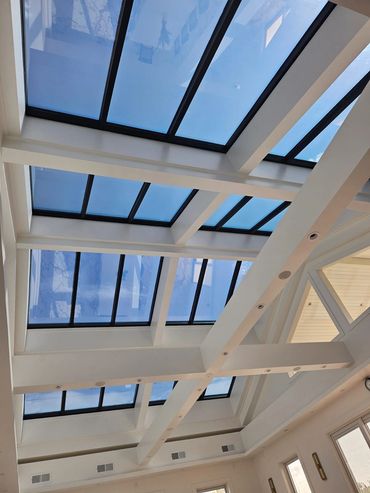 sukkah skylight, glass skylight, operable skylight, pyramid skylight, octagon skylight, roof access