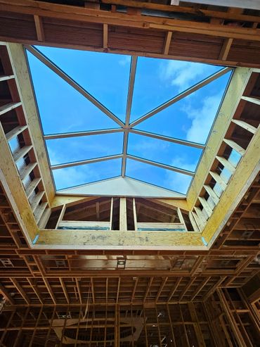 sukkah skylight, glass skylight, operable skylight, pyramid skylight, octagon skylight, roof access