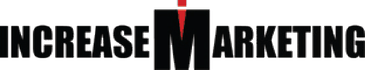 Logo with 'Increase Marketing' and highlighted 'M'.