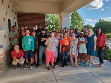 Some of the wonderful people served by ExOps and providers, volunteers in Fayette County, GA