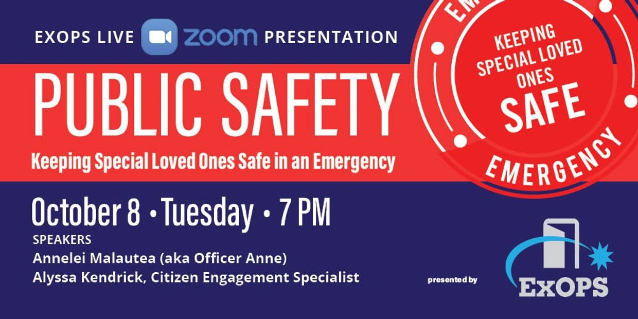 Zoom presentation on public safety, October 8, 7 PM.