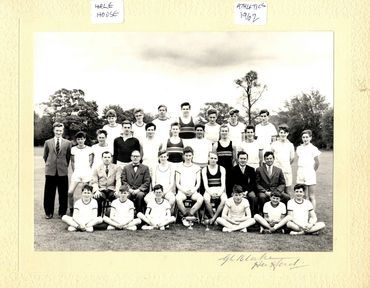 Hertford Grammar School 
Hale House Athletics Team 1962