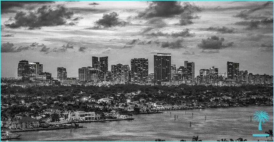 Downtown Fort Lauderdale with Rensa Street Capital Logo