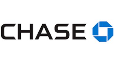 CHASE Bank logo with text and blue octagonal emblem.