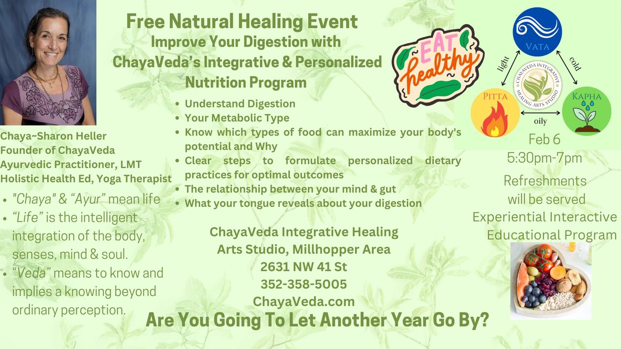 Wellness Workshops, Balance, Happiness, Natural Health Ayurveda Yoga Integrative Personalized Nutrit