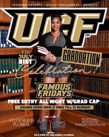 UCF Graduation Celebration event flyer.