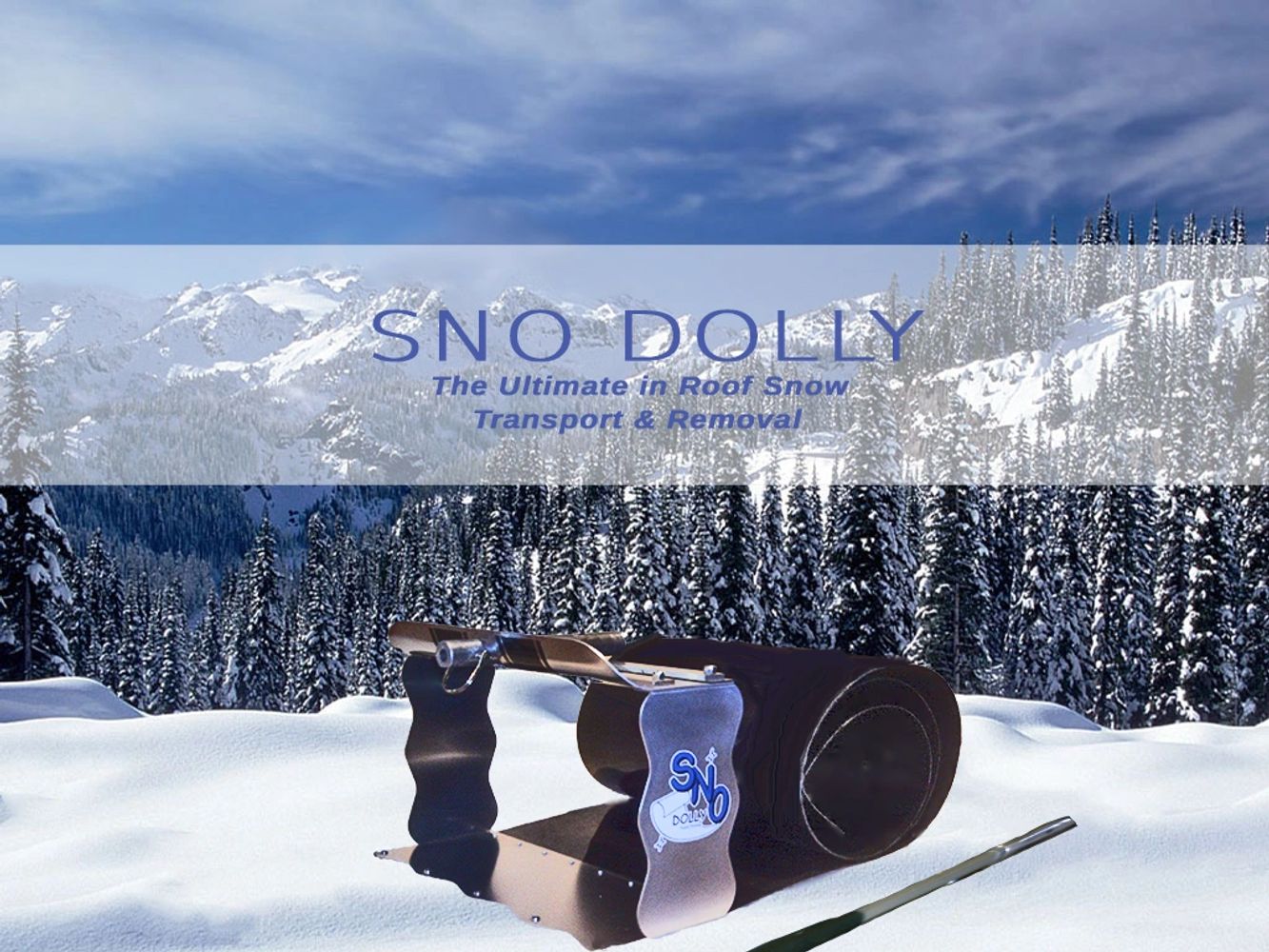 Sno Dolly Snodolly  Ultimate in Roof Snow Transport & Removal  Snow Removal Snow Transport & Removal