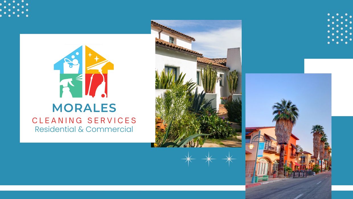Morales Cleaning Services' website for residential and commercial cleaning services.