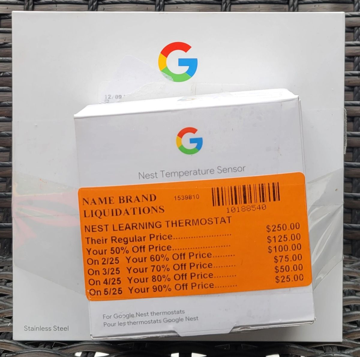 GOOGLE Nest Learning Thermostat and Temperature Sensor