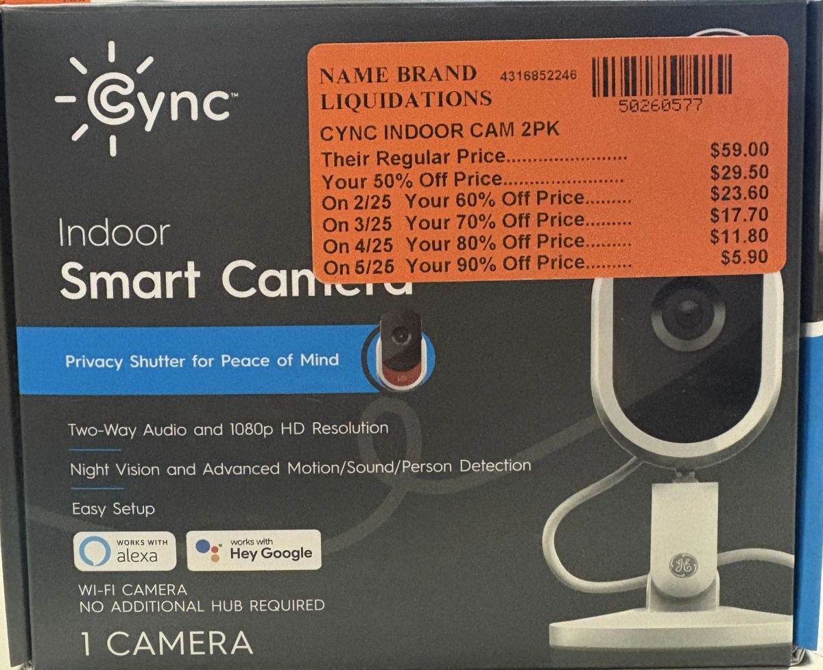 Stratus Cync CYNC Indoor Security Camera 2pk.