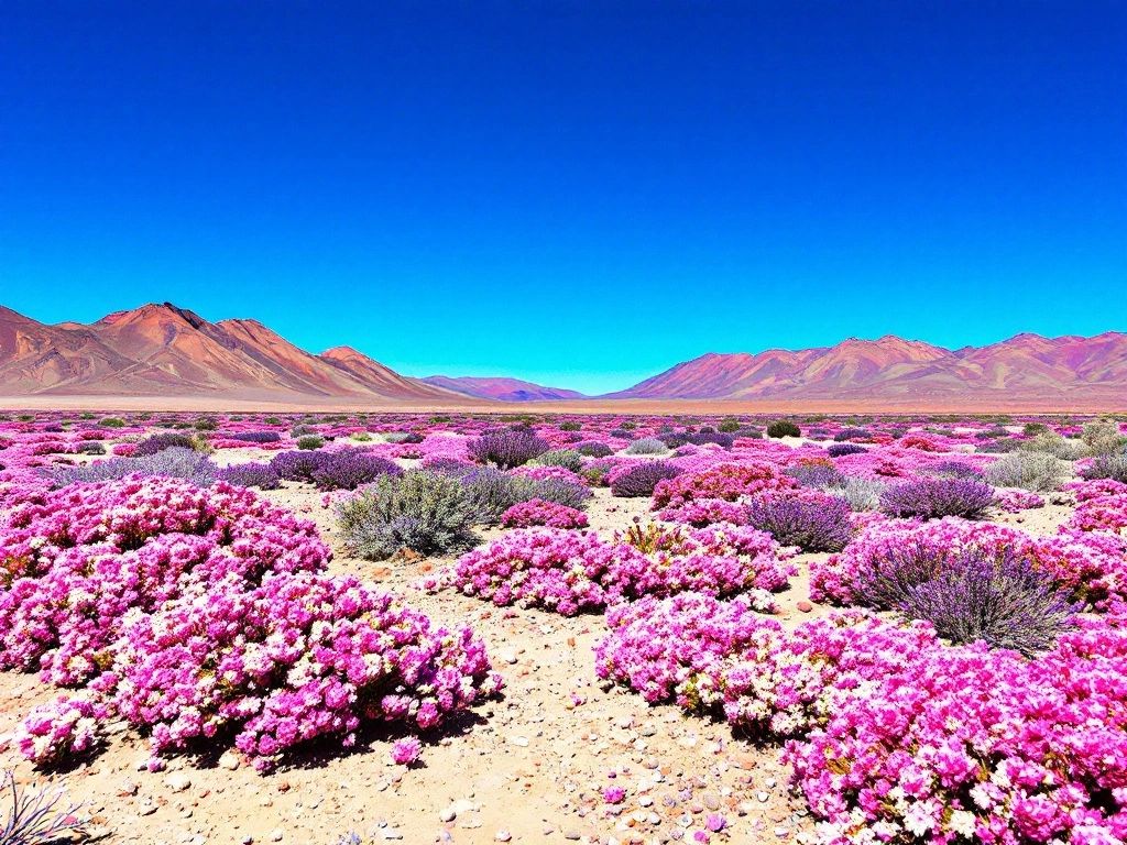 Desert Bloom: Witnessing the Rare Phenomenon of Flowering Deserts